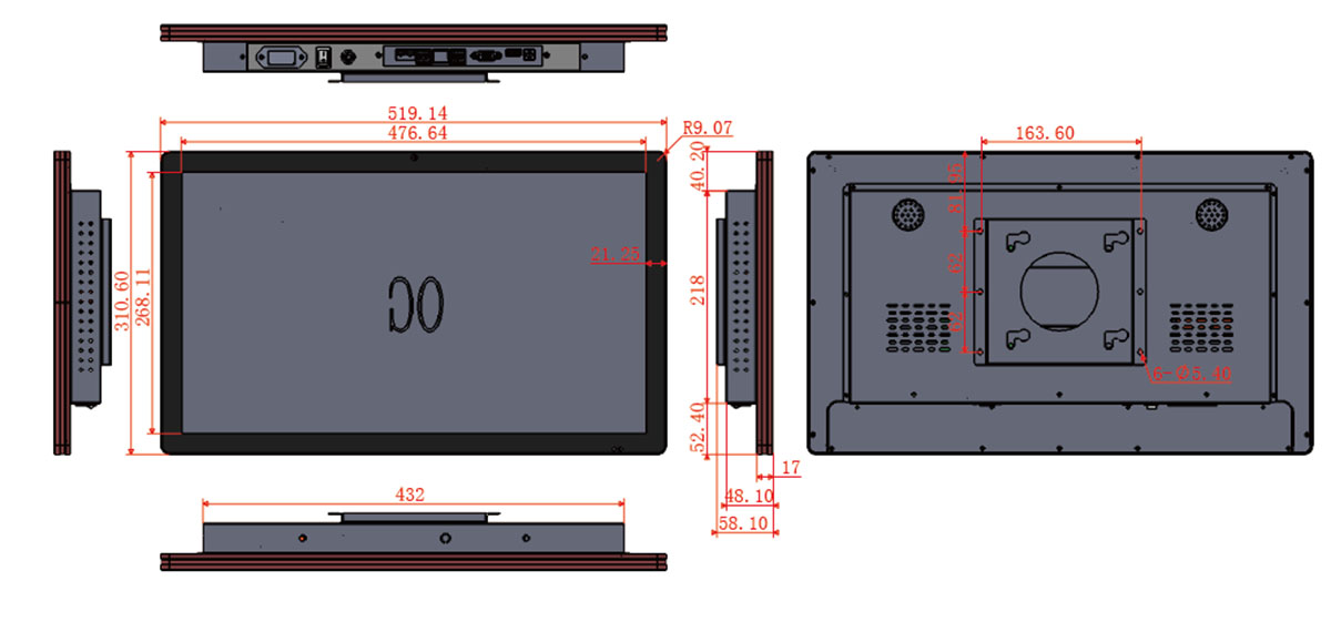 21.5 Inch Wall Mounted Advertising Display