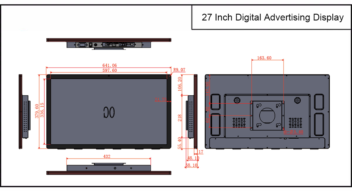 Wall-Mounted Digital Advertising Display
