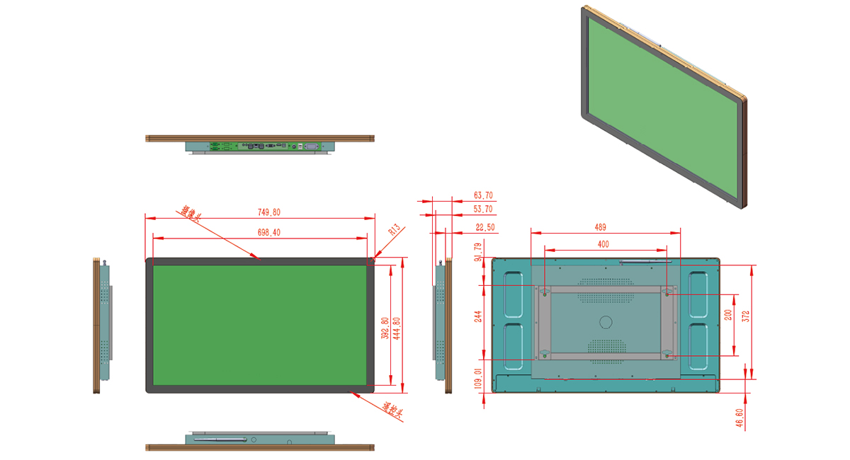 32 Inch Wall Mounted Advertising Display