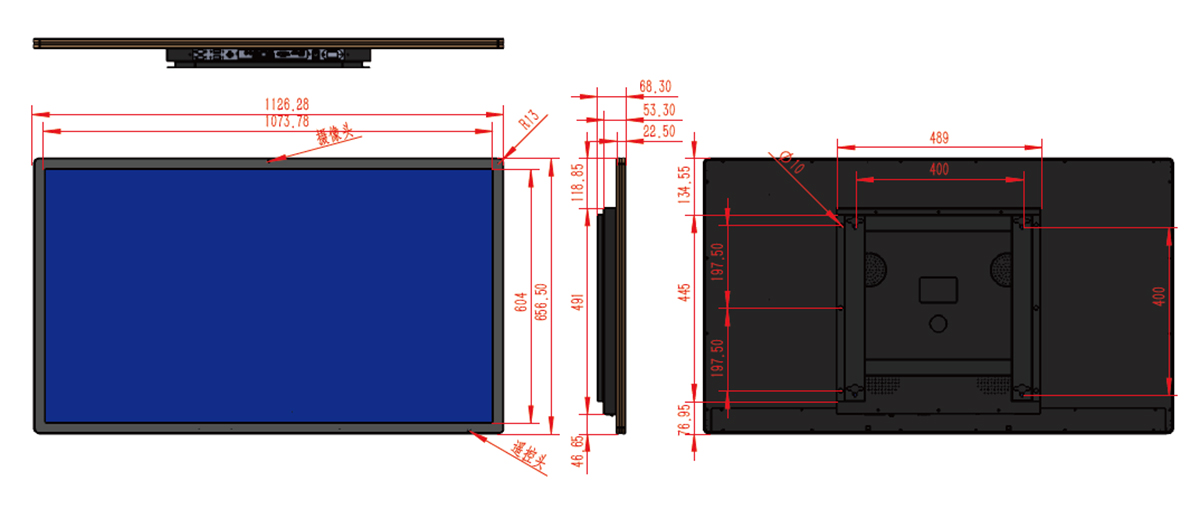 49 Inch Wall-Mounted Digital Advertising Display